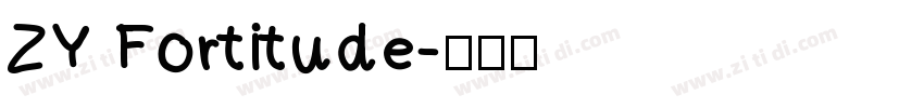 ZY Fortitude字体转换